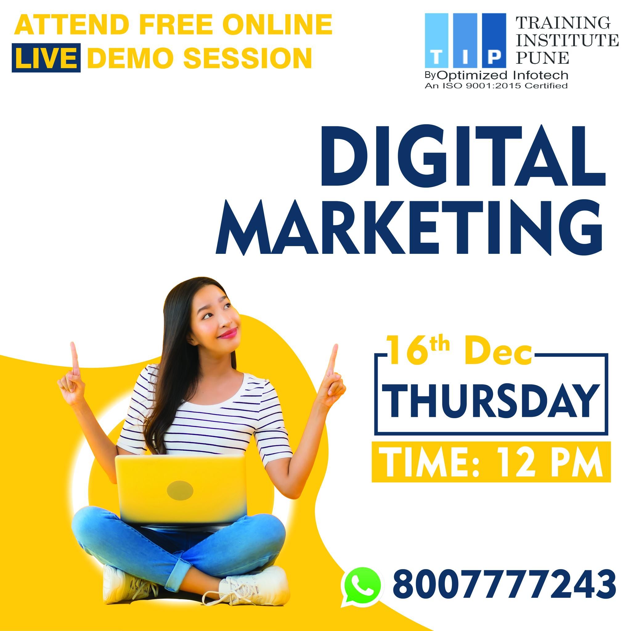 Free Online Live Digital Marketing Demo session