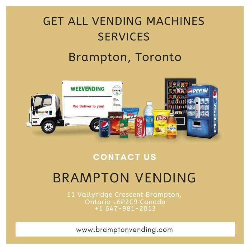 Looking for affordable vending machines services in Brampton, Toronto?