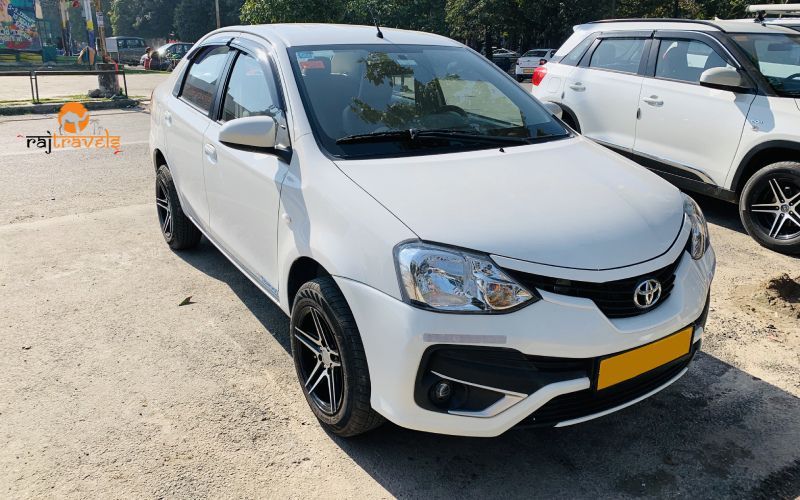 Toyota Etios for rent in Jaipur