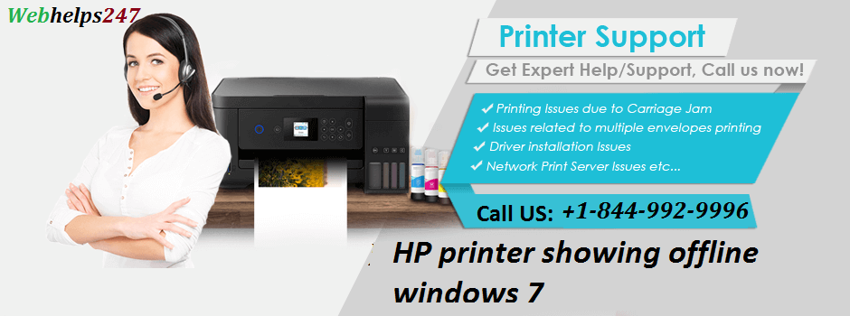 HP printer showing offline in window 8 & 10 call now  +1-844-992-9996      