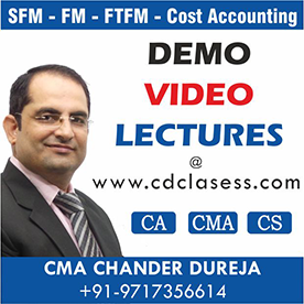 Video Classes for CA,CS,CMA INTER & FINAL-SFM,FTFM,FM,COST ACCOUNTS