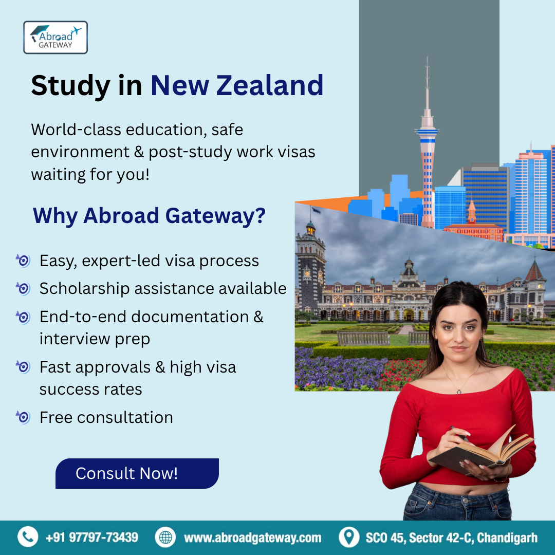 New Zealand Study Visa Experts – Abroad Gateway, Chandigarh