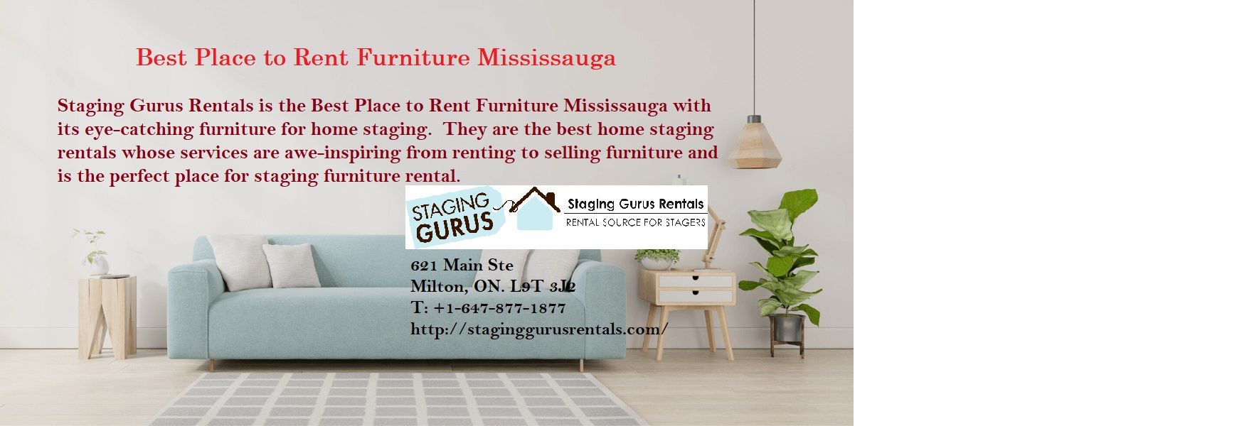 Best Place to Rent Furniture Mississauga | Staging Gurus Rental