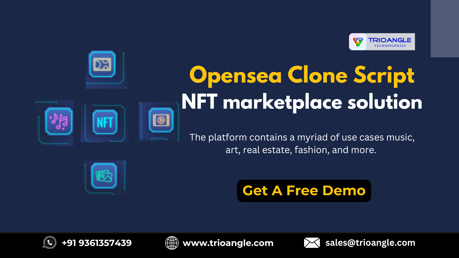 NFT marketplace solution Opensea clone script