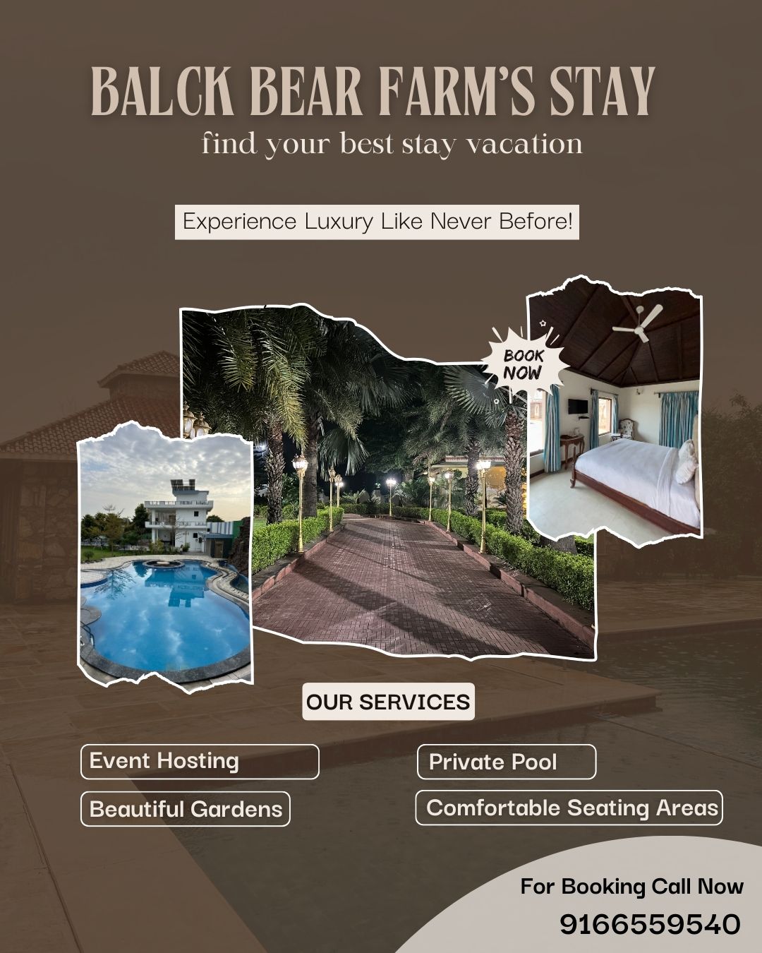 Black Bear Farmhouse – Best Farm Stay & Private Party Villa in Jaipur