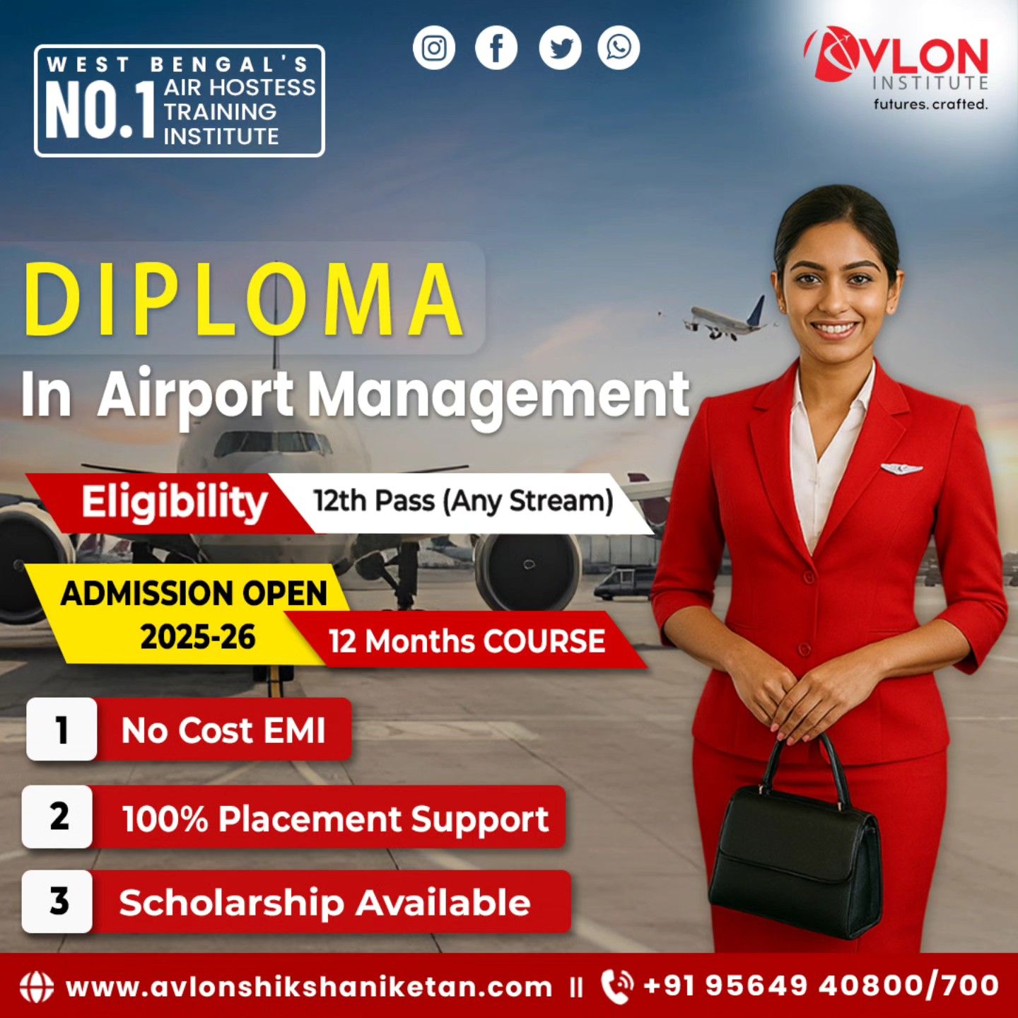 Diploma in Airport Management | 12-Month Course | Admission Open 2025–26 | Avlon Institute