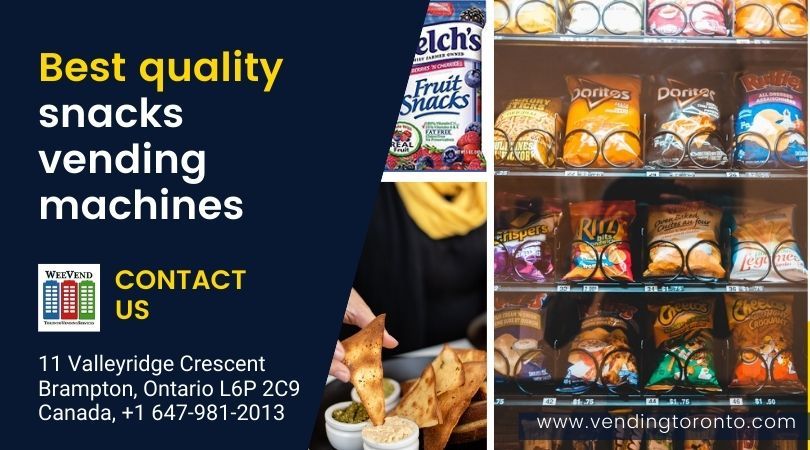 Get variety of healthy snacks bar vending machine
