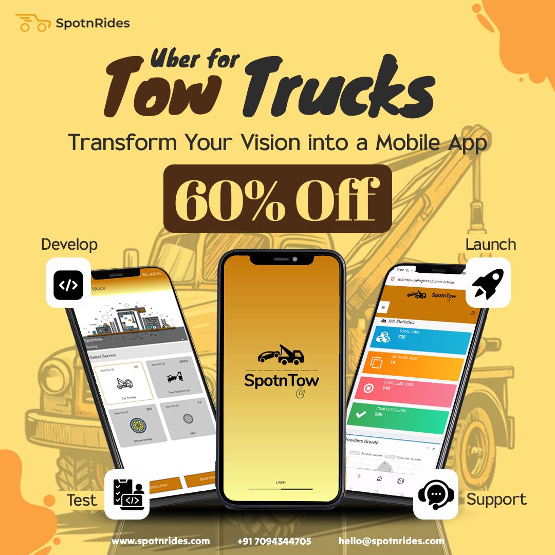 Tow Truck App Like Uber - SpotnRides