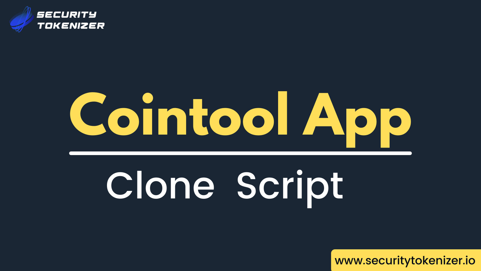 Cointoolapp Clone Script - Security Tokenizer