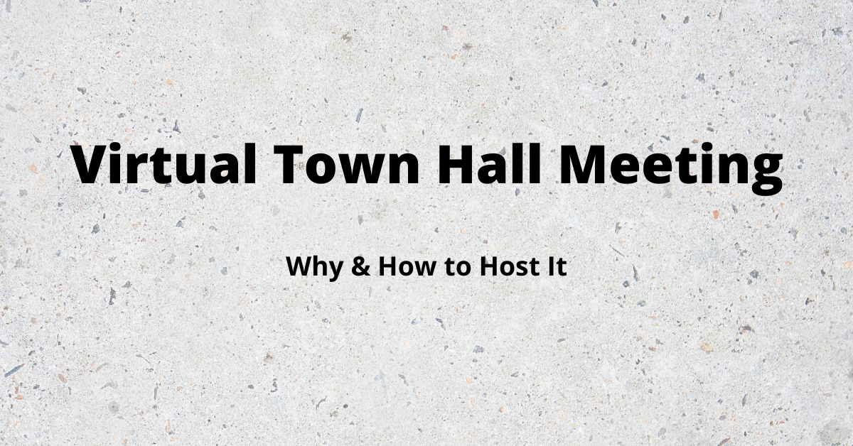 Virtual Town Hall Meeting Platform