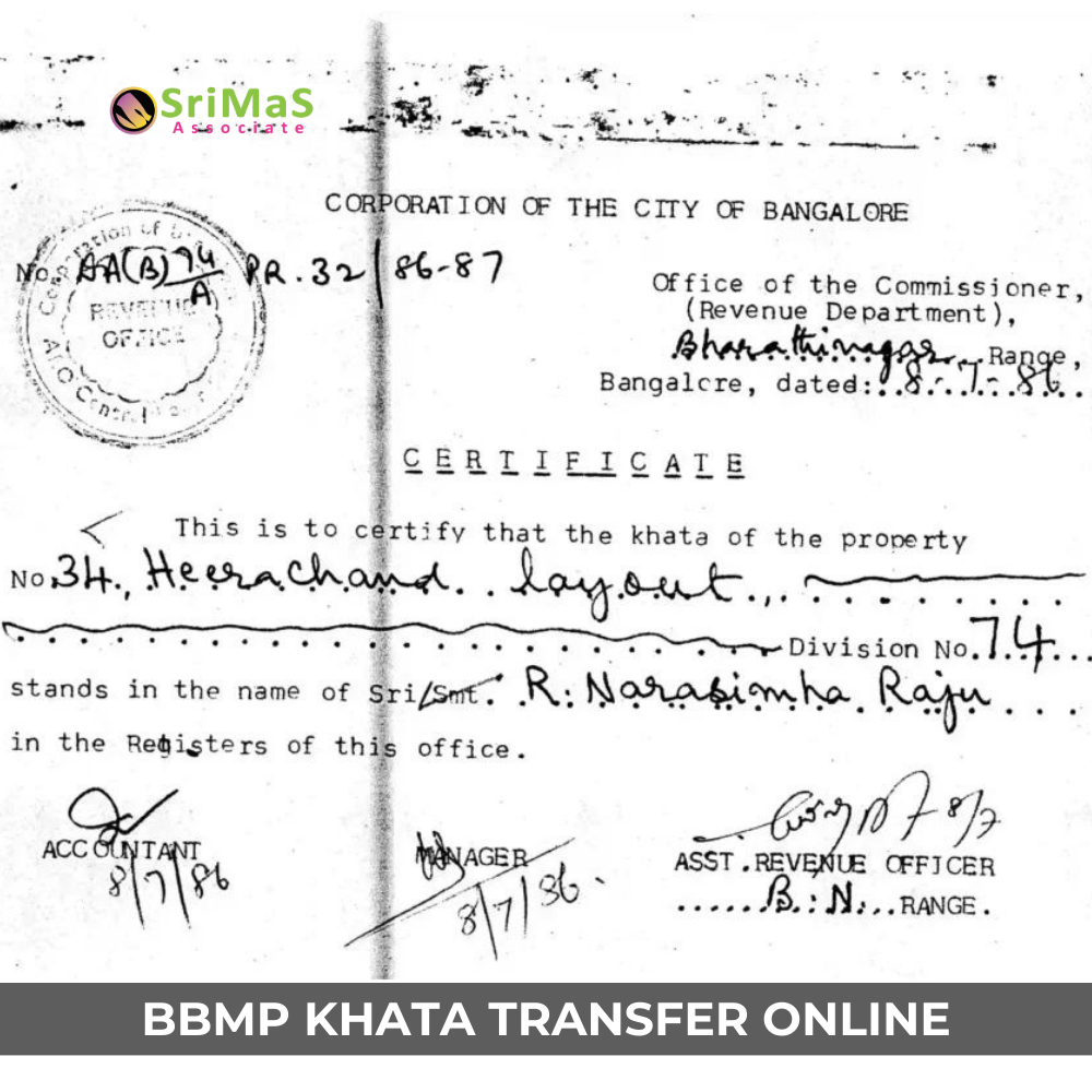 How to apply for BBMP Khata transfer online