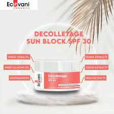 Decolletage Sun Block SPF 30|Sunblock cream