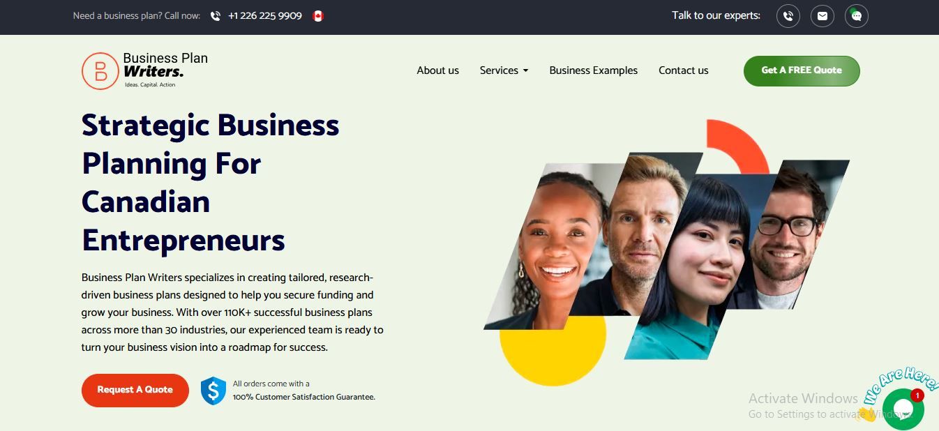Business Plan Writers Canada