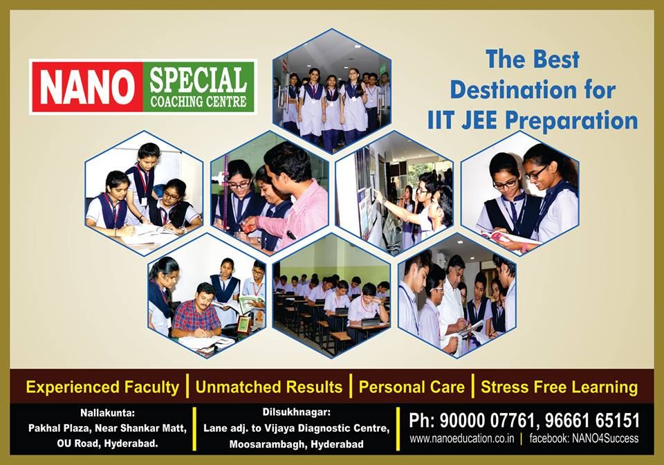 Best IIT-JEE Coaching Center In Hyderabad - Nano IIT Academy