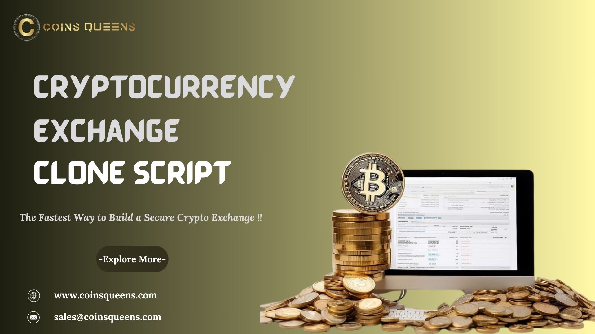 Cryptocurrency Exchange Clone Script Development I CoinsQueens