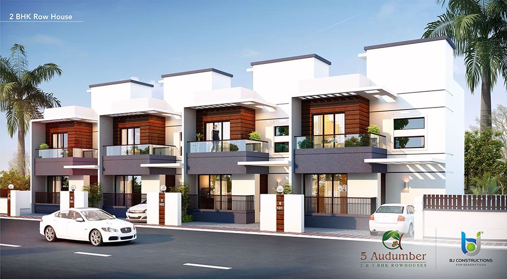 5 Audumber is a premium 2 & 3 BHK Row-house Project by B.J. Constructions