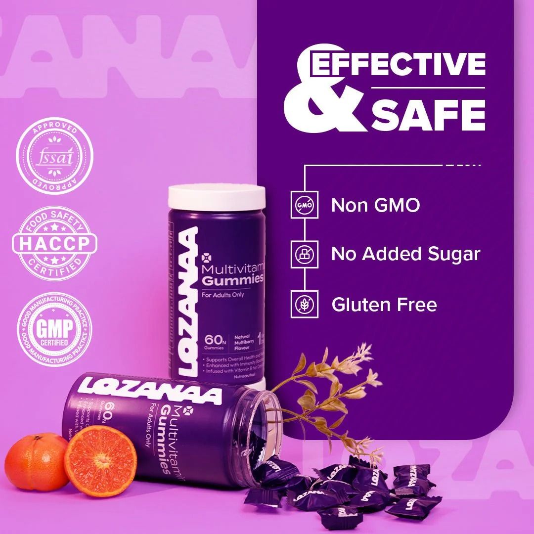 Stay Active and Balanced with Multivitamin Gummies Adults by Lozanaa