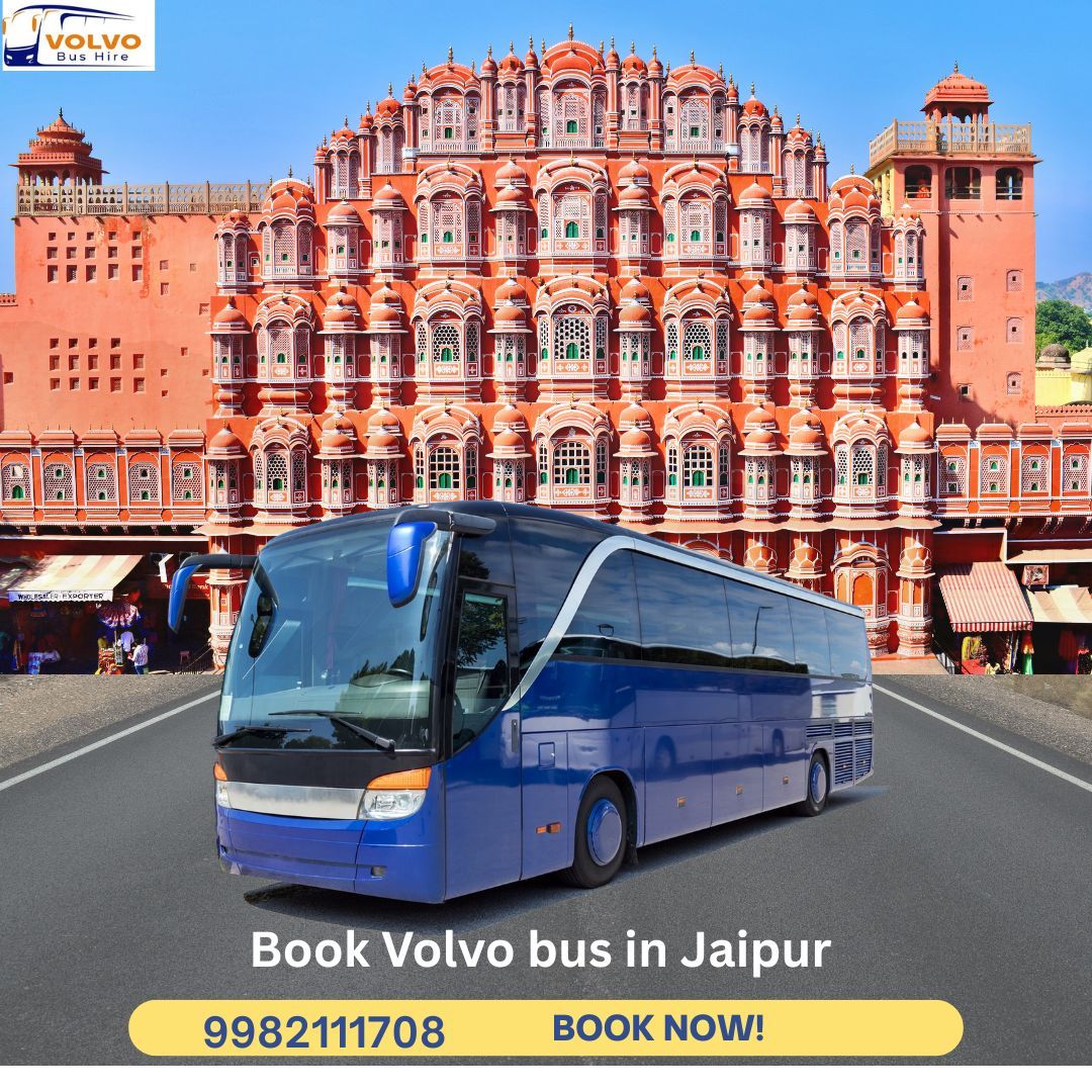 Book 45 Seater Volvo Bus in Jaipur for Weddings & Tours