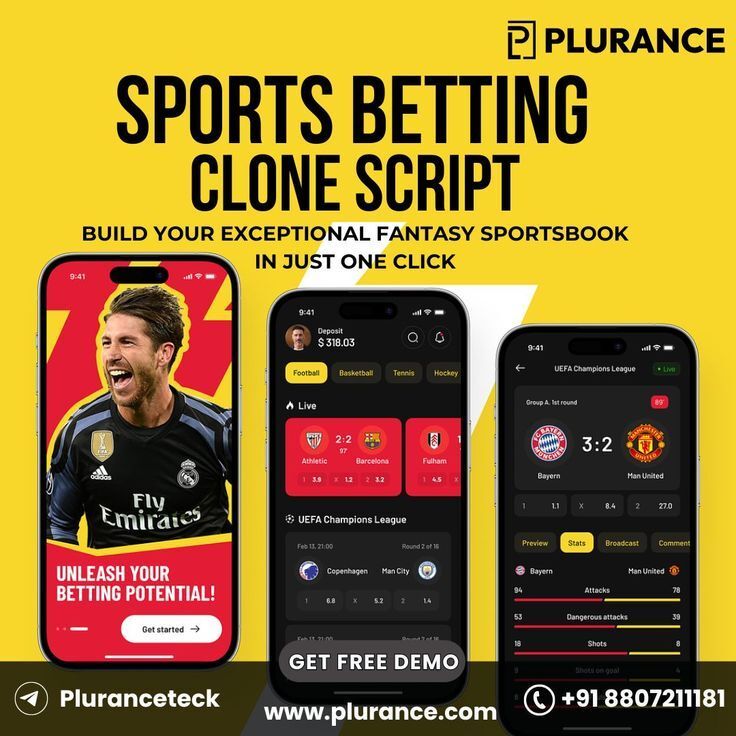 Plurance's sports betting clone script - For great success