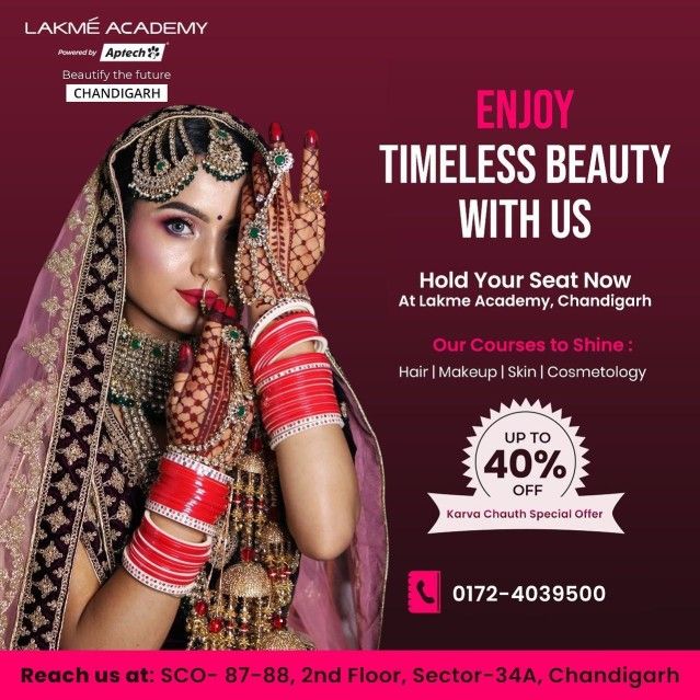 Best Makeup And Beauty Courses at Lakme Academy In Chandigrah