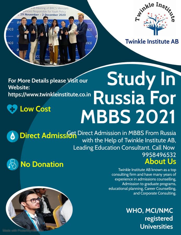 Study medical college in Russia 2021 Twinkle InstituteAB