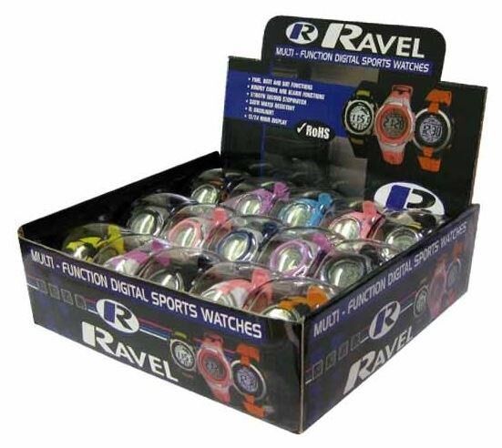 Ravel Ladies Boy Girl Mutl-Funtion Digital Sports PVC Strap Watch Rdigi.7 (1pc Only)