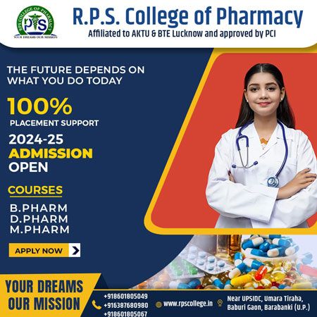 Leading D.Pharma College in Lucknow - RPSCP | Contact ?+918601805049