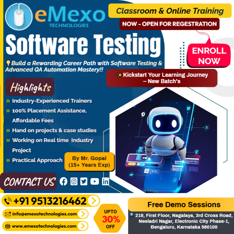 Best Software Testing Training in Electronic City, Bangalore