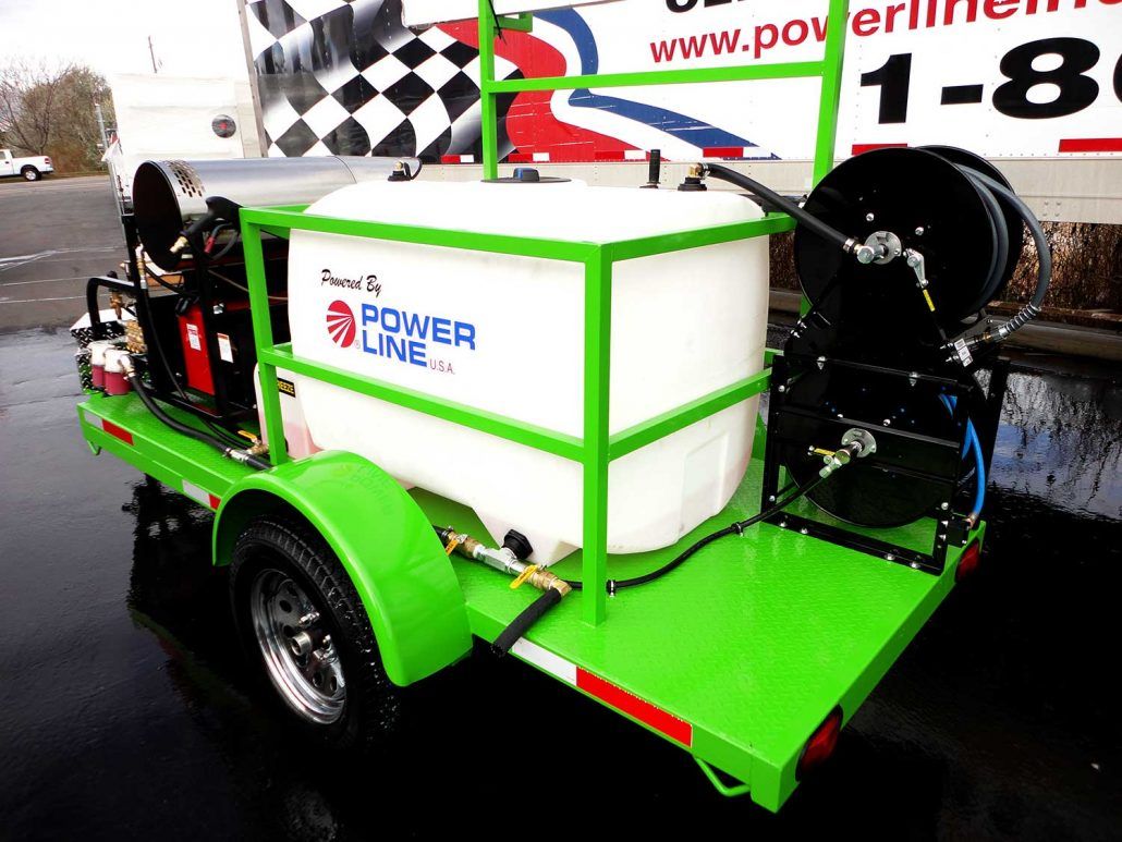 Hot Water Pressure Washer Trailer for Sale | 18HP Commercial Unit