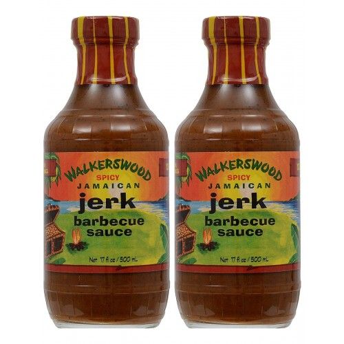 Walkerswood Spicy Jamaican Jerk Barbecue Sauce 500ml (Pack of 2)