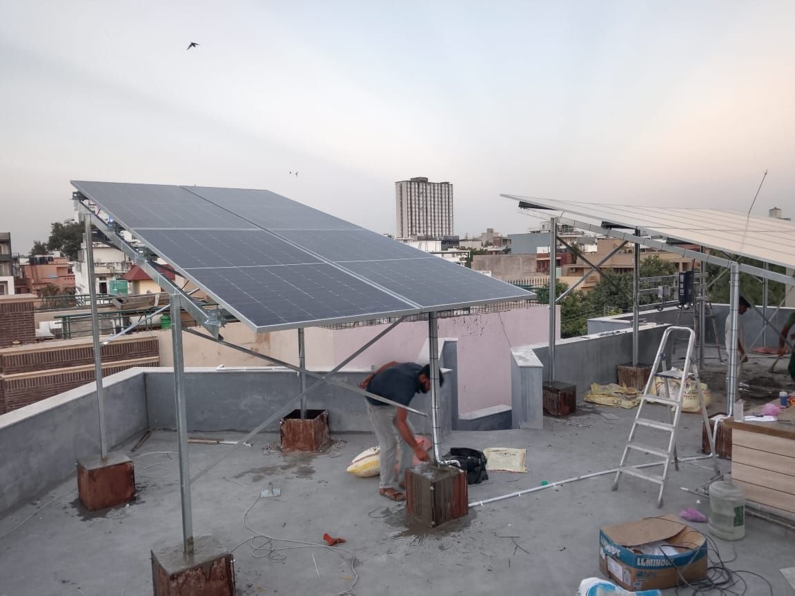 Rooftop Solar panel in Allahabad