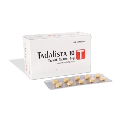 Tadalista 10 mg tablet – Better sexual activity 					