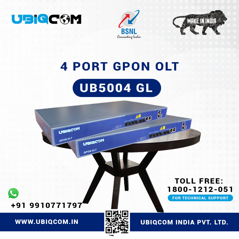 4 Port GPON OLT UB5004 GL - UBIQCOM