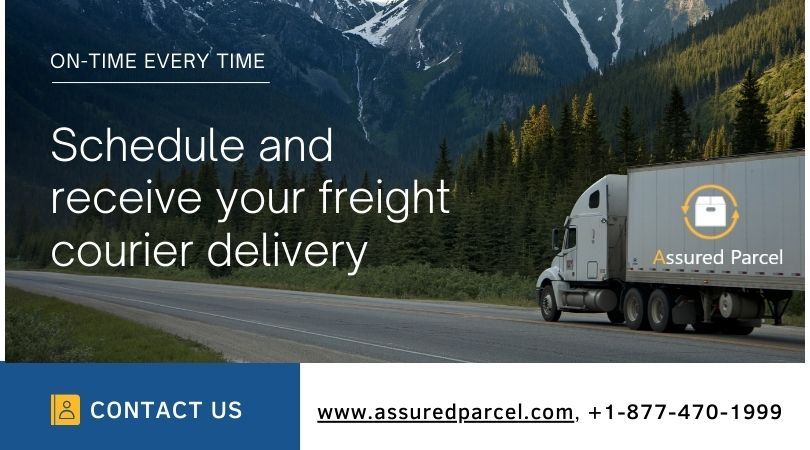 Schedule and receive your freight courier delivery
