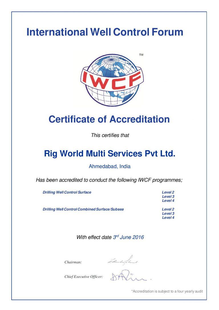 IWCF Certification & Training in India - Crewpetro