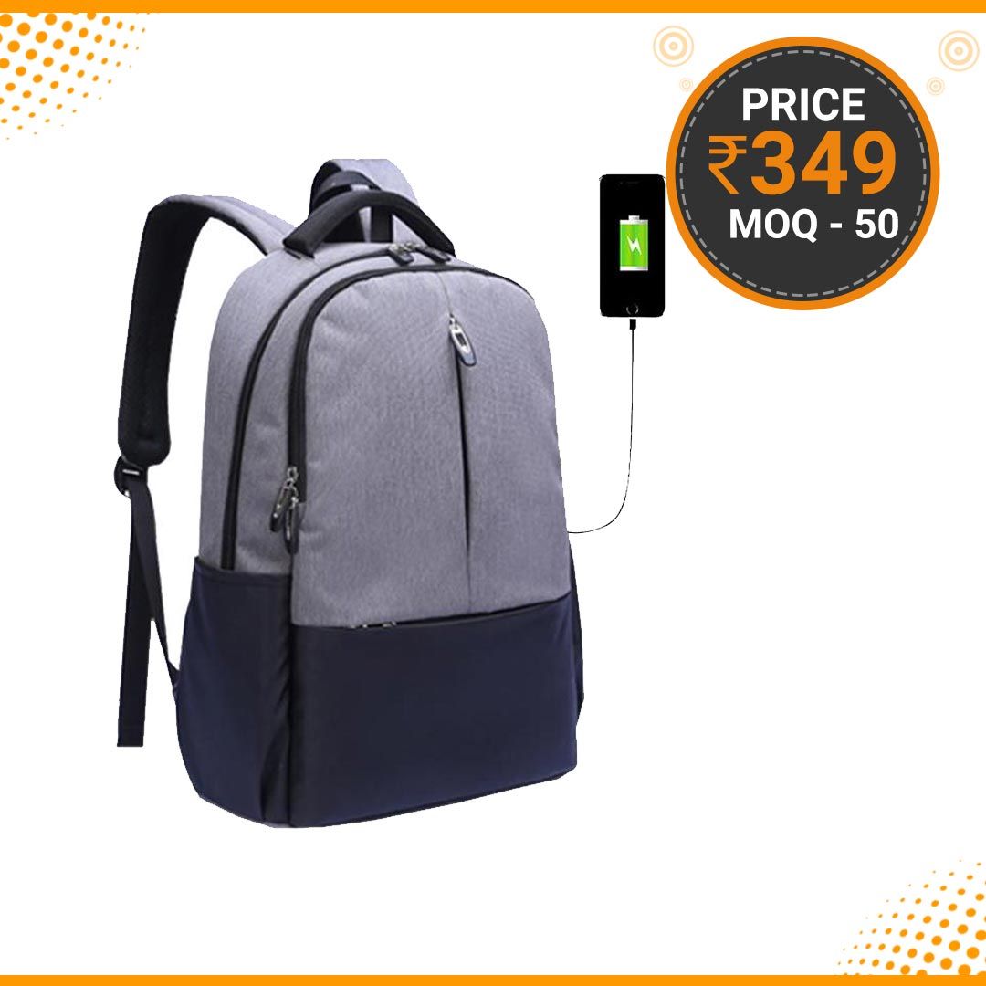 USB Canvas Laptop Backpack