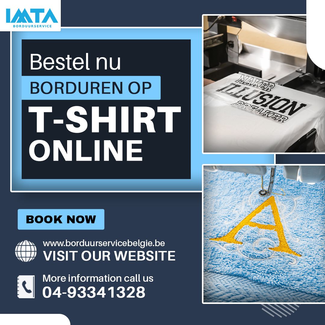 Bestel nu borduren op T shirt online