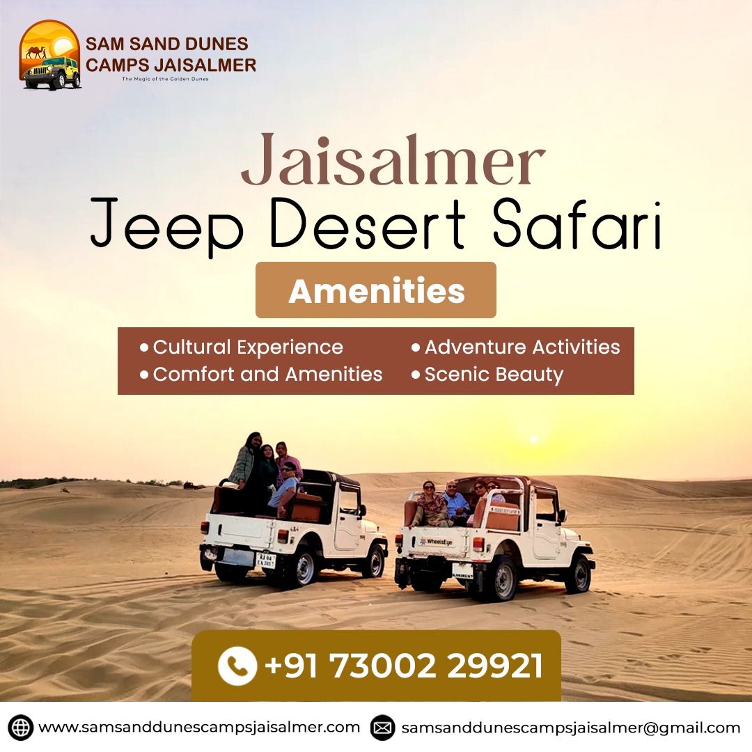 Best Jeep Safari in Jaisalmer | Sam Sand Dunes Jeep  Safari Booking