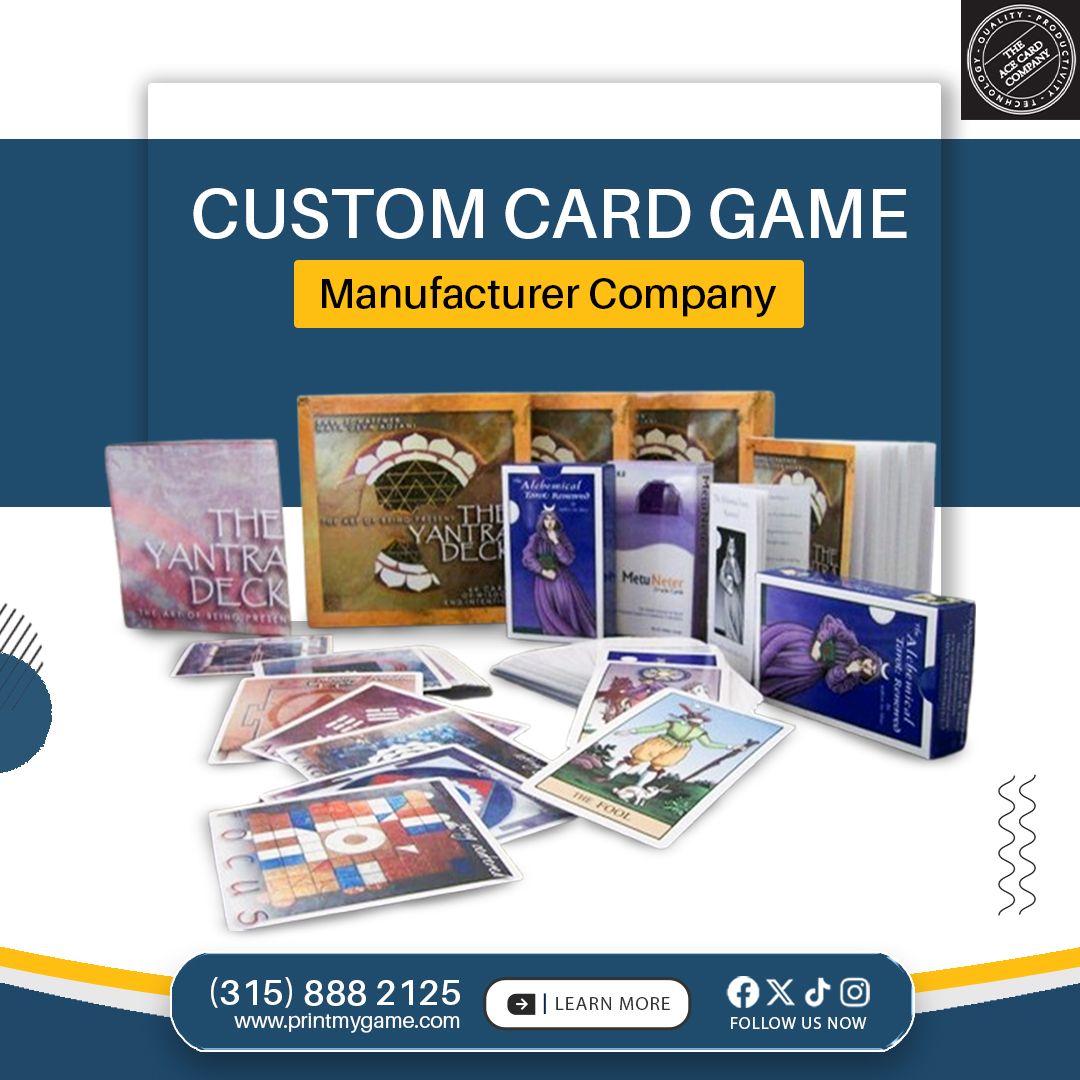 Custom Card Game Manufacturer Company