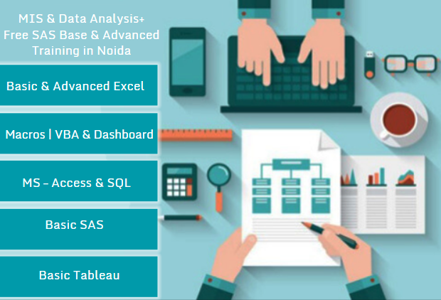 Data Analytics Training Course in Noida + Free Any 1 Course -Tableau/ Power BI/ Python Course 