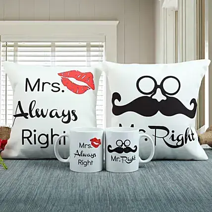 Celebrate Love in Dubai: Personalized Mr & Mrs Mug Set at Gyftsi
