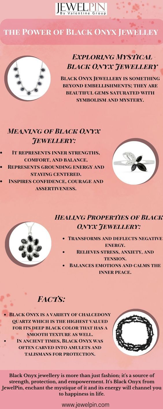 Genuine Black Onyx Jewellery Now Available at JewelPin