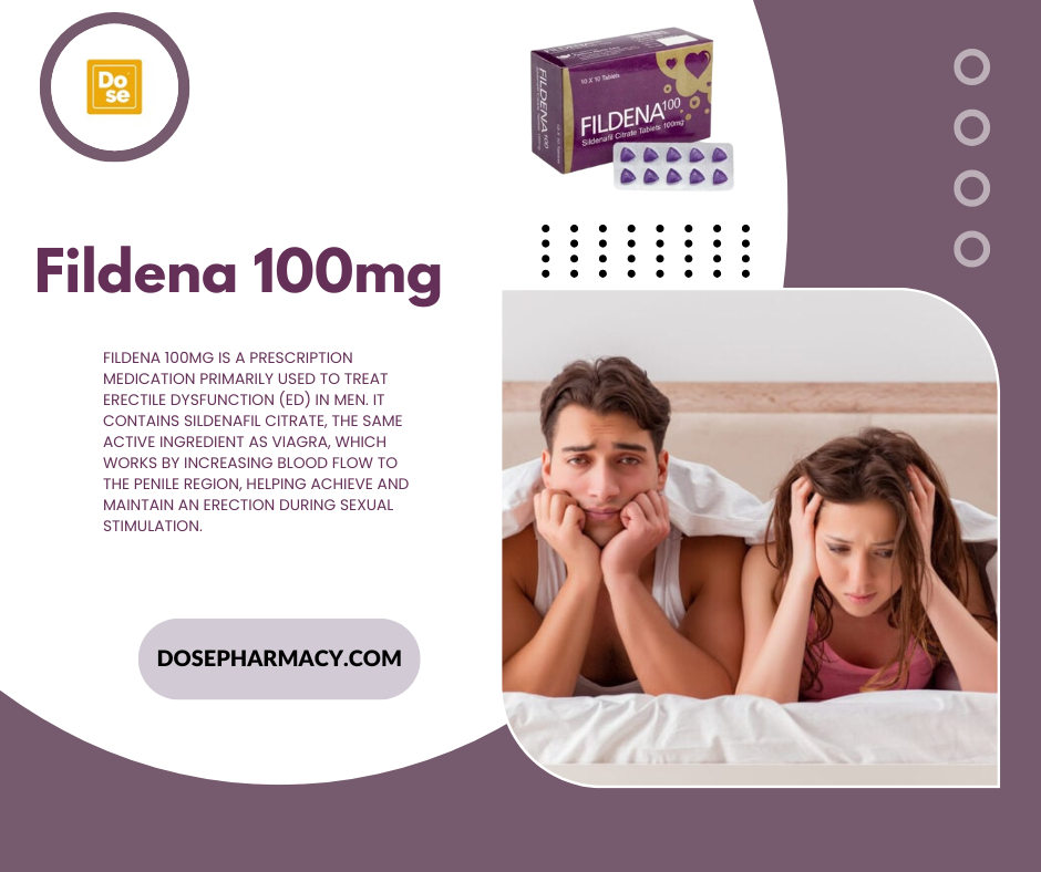 Fildena 100 mg: Powerful, Reliable, and Fast-Acting ED Solution