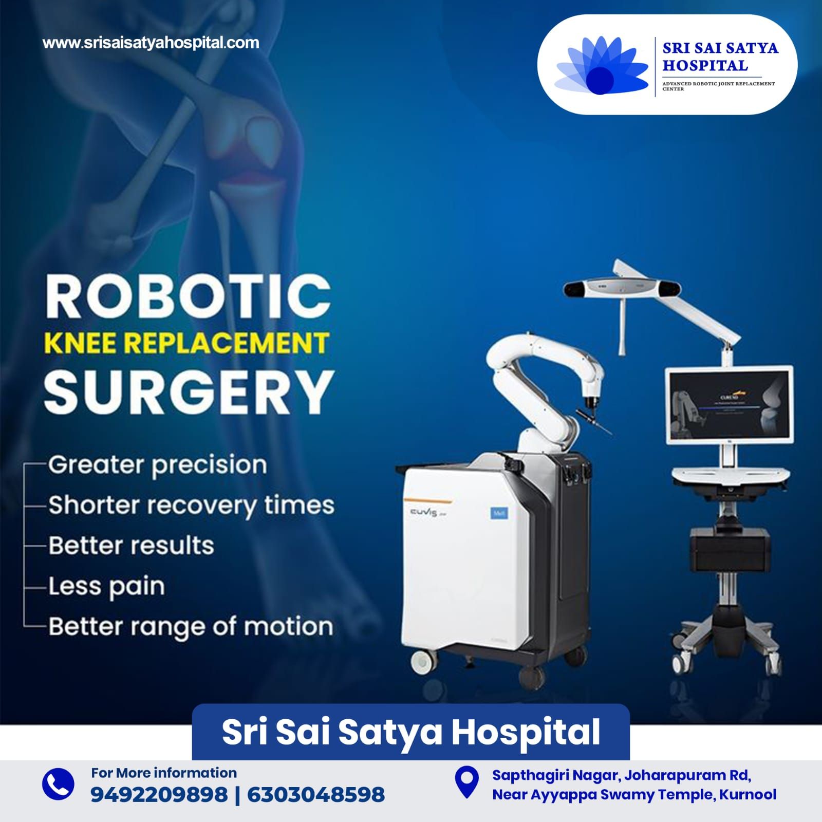 Advanced Arthroscopic Surgery for Shoulder & Knee Problems in Kurnool | Sri Sai Satya Hospital