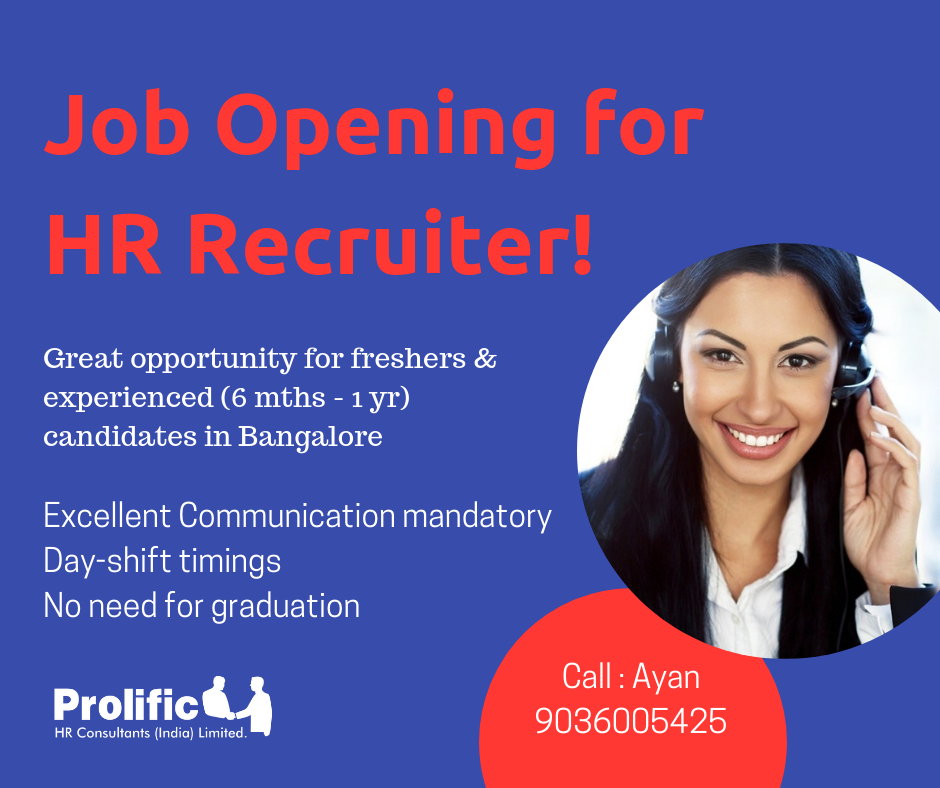 HR Recruiter jobs in Bangalore