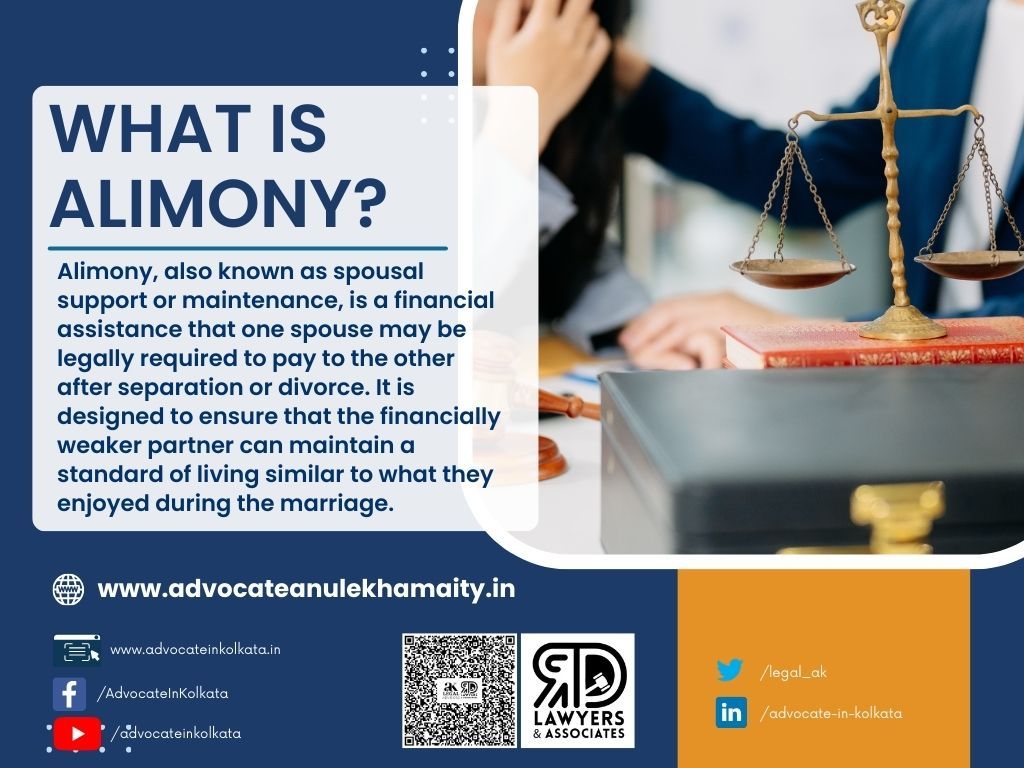 How alimony lawyer in Kolkata, Advocate Anulekha Maity helps you?