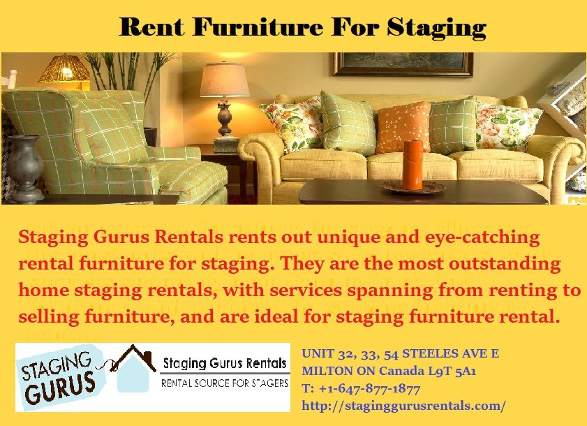 Rent Furniture for Staging- Staging Gurus Rental