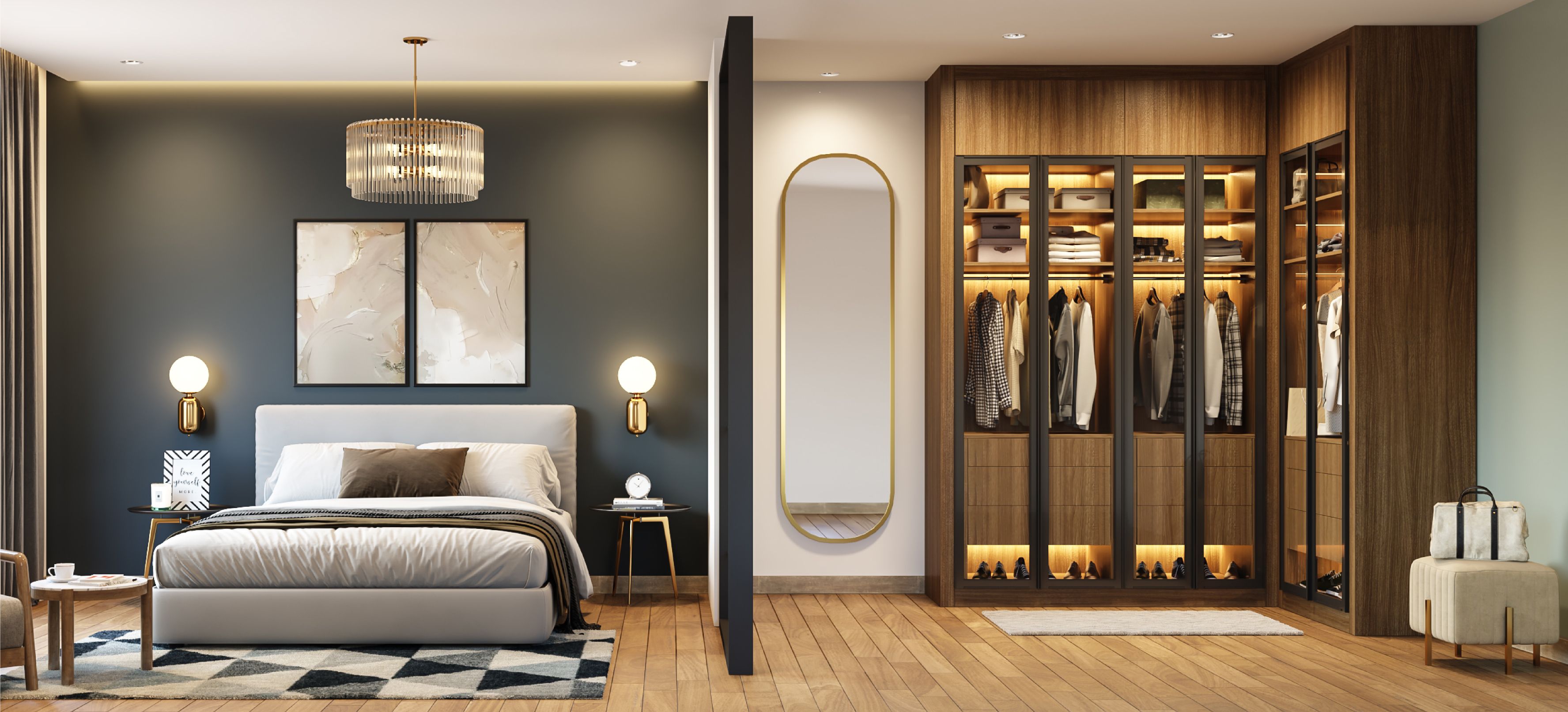 Transform Your Space with SattvaShilp's Modular Interior Wardrobe Designer in Noida.