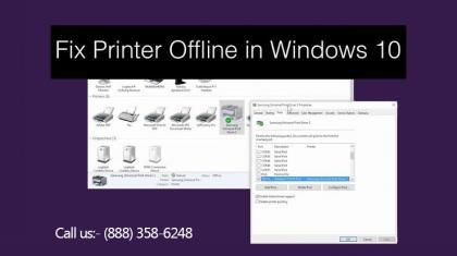   +1-833-781-8185  HP Printer Offline Error in Windows 10