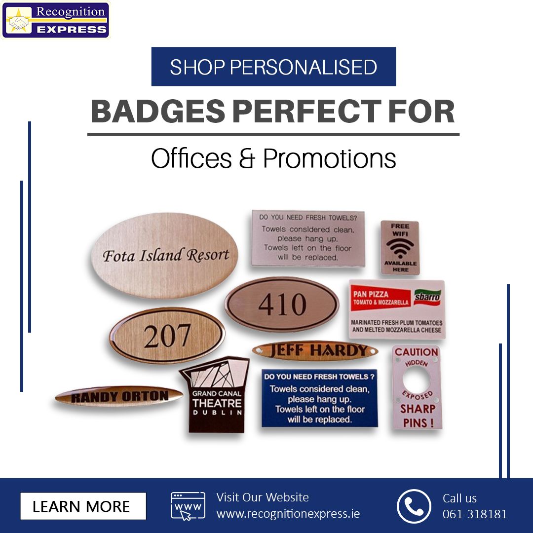 Shop Personalised Badges – Perfect for Offices & Promotions